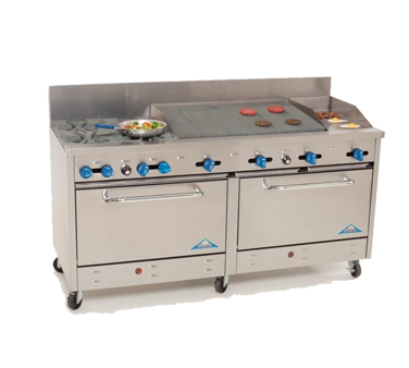 Comstock-Castle , 2F330-18-2.5RB, Range, 72" Restaurant, Gas