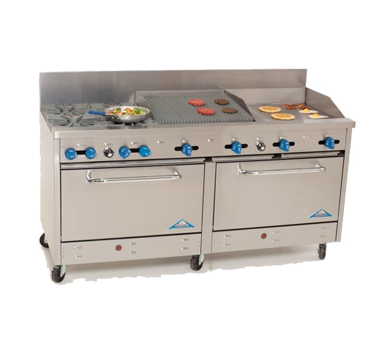Comstock-Castle , 2F330-24-2RB, Range, 72" Restaurant, Gas