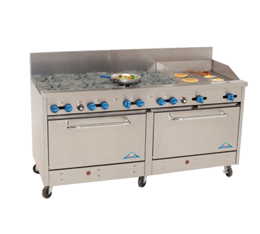 Comstock-Castle , 2F330-24, Range, 72", 8 Burners, 24" Griddle