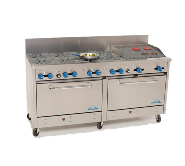 Comstock-Castle , 2F330-2RB, Range, 72" Restaurant, Gas