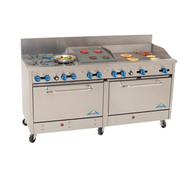 Comstock-Castle , 2F330-30-1.5RB, Range, 72" Restaurant, Gas
