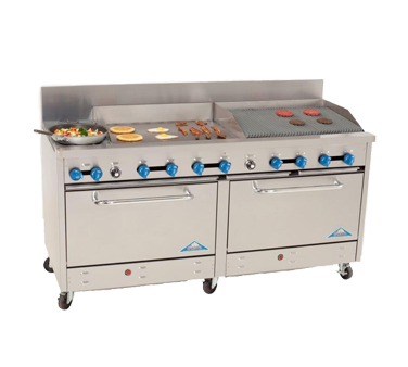 Comstock-Castle , 2F330-30-2.5RB, Range, 72" Restaurant, Gas