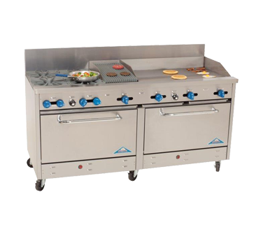 Comstock-Castle , 2F330-36-1RB, Range, 72" Restaurant, Gas