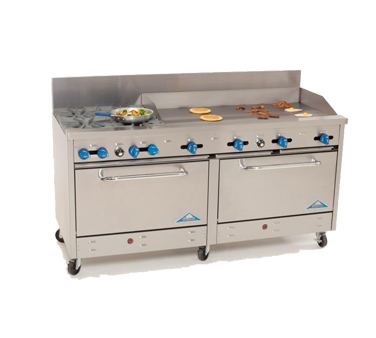 Comstock-Castle , 2F330-48, Range, 72", 4 Burners, 48" Griddle