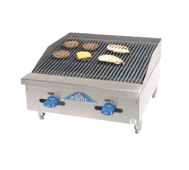 Comstock-Castle , 3224RB, Charbroiler, Gas, Countertop
