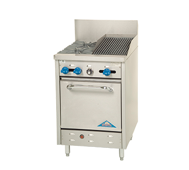 Comstock-Castle , F318-1RB, Range, 24" Restaurant, Gas