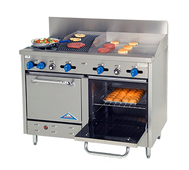 Comstock-Castle , F3218-24-1RB, Range, 48" Restaurant, Gas