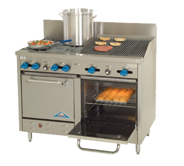 Comstock-Castle , F3218-2RB, Range, 48" Restaurant, Gas