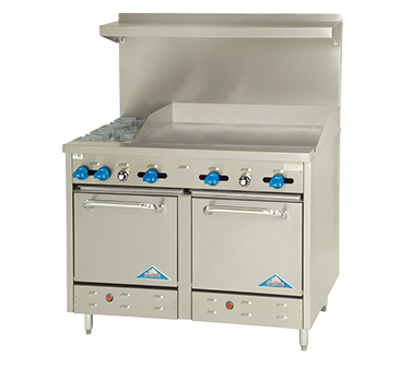 Comstock-Castle , F3218-36, Range, 48", 2 Burners, 36" Griddle