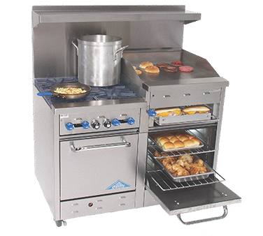 Comstock-Castle , F3218-36B, Range, 48" Restaurant, Gas