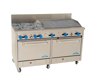 Comstock-Castle , F3226-3RB, Range, 60" Restaurant, Gas