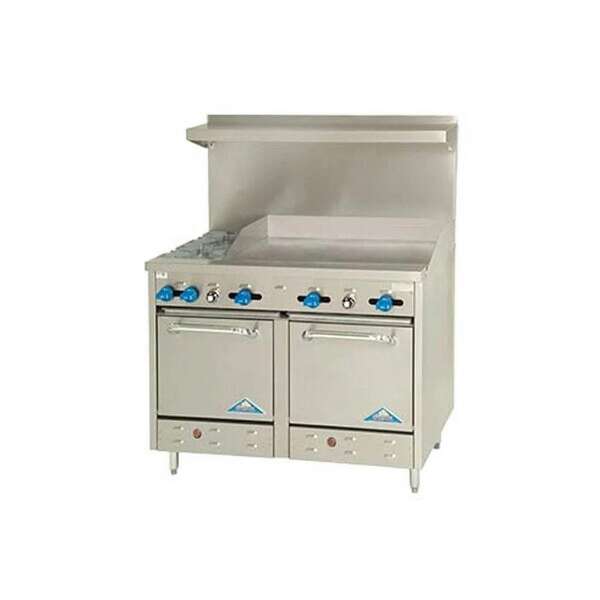 Comstock-Castle , F3226-48, Range, 60", 2 Burners, 48" Griddle