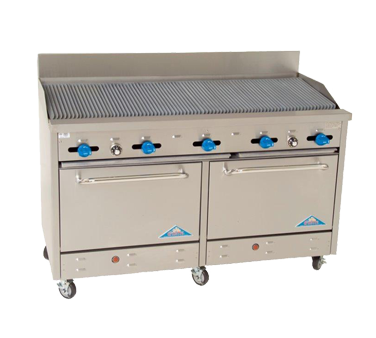 Comstock-Castle , F3226-5RB, Range, 60" Restaurant, Gas