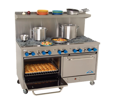 Comstock-Castle , F3226, Range, 60", 10 Open Burners