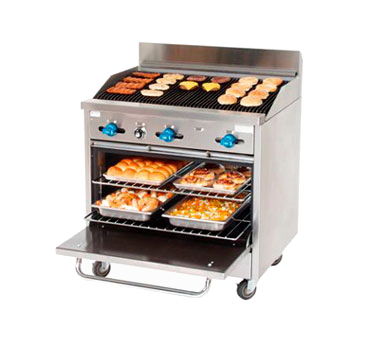 Comstock-Castle , F330-3RB, Range, 36" Restaurant, Gas