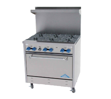 Comstock-Castle , F330, Range, 36", 6 Open Burners
