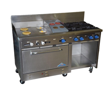Comstock-Castle , F33032-24-1RB, Range, 60" Restaurant, Gas