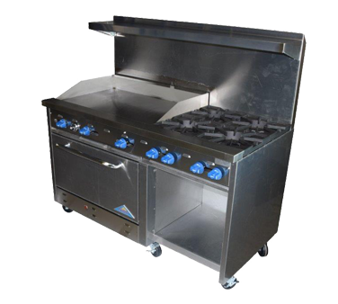Comstock-Castle , F33032-24, Range, 60" Restaurant, Gas