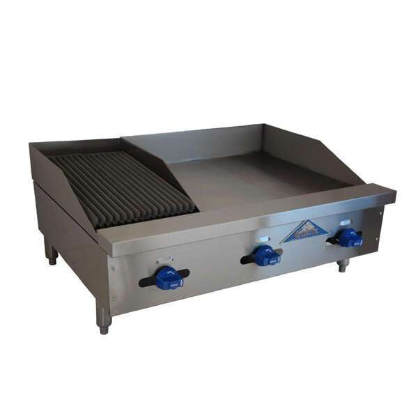 Comstock-Castle , FHP36-24-1RB, Griddle / Charbroiler, Gas, Countertop