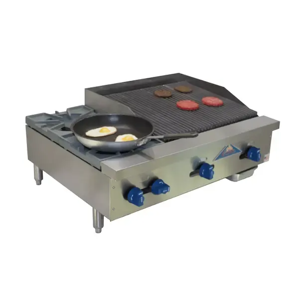 Comstock-Castle , FHP36-2RB, Charbroiler / Hotplate, Gas, Countertop