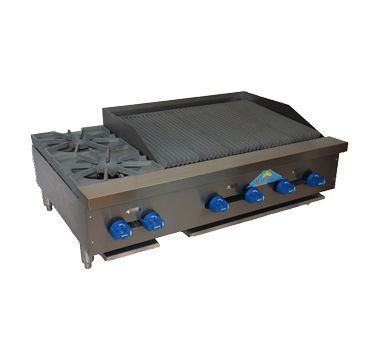 Comstock-Castle , FHP42-2.5LB, Charbroiler / Hotplate, Gas, Countertop
