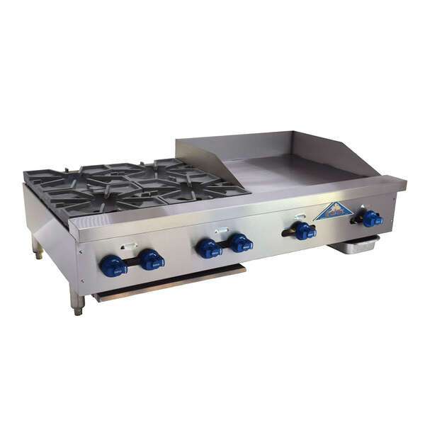 Comstock-Castle , FHP48-2LB-24B, Griddle / Charbroiler, Gas, Countertop