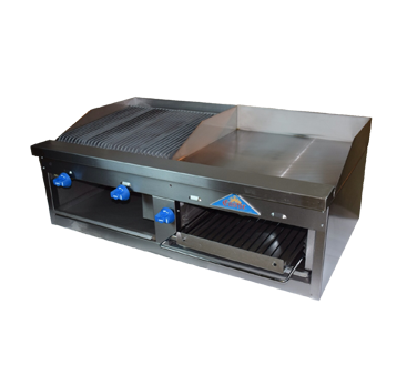 Comstock-Castle , FHP48-2RB-24B, Griddle / Charbroiler, Gas, Countertop