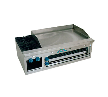 Comstock-Castle , FHP48-36B, Hotplate/Griddle/Cheesemelter Combination