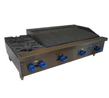 Comstock-Castle , FHP48-3RB, Charbroiler / Hotplate, Gas, Countertop
