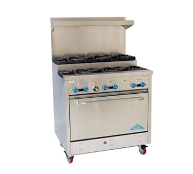 Comstock-Castle , FSU330, Range, 36" Restaurant, Gas