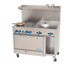 Comstock-Castle , F3430-24, Range, 48", 4 Open Burners, 24" Griddle